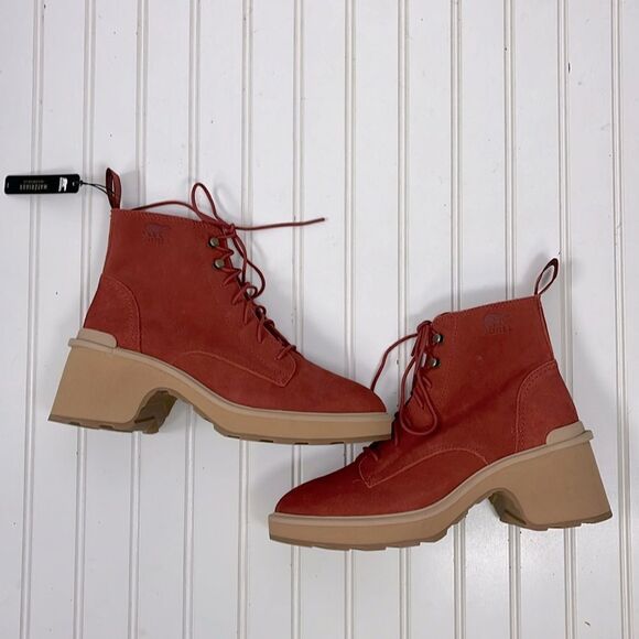 Sorel Hi-line tawny buff heel lace boots - Picture 1 of 7